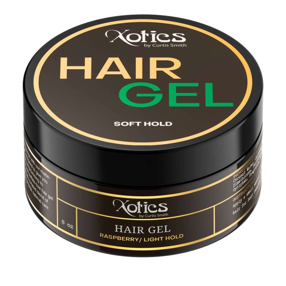 Raspberry Soft-Hold Hair Gel Alcohol-Free, Natural Gel for Flexible Hold and Frizz Control Travel Size Raspberry Soft-Hold Hair Gel Alcohol-Free, Natural Gel for Flexible Hold and Frizz Control Travel Size