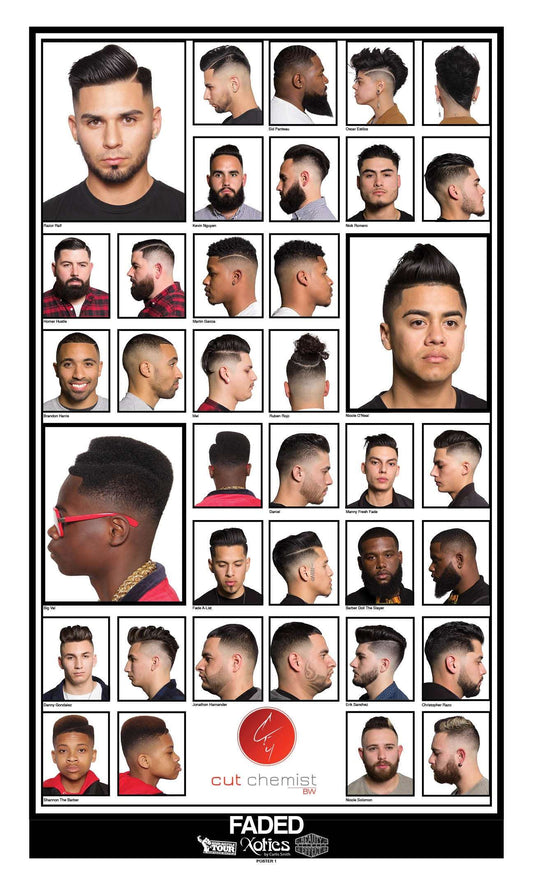 Faded Barbershop Poster by Cut Chemist – Add Style to Your Space