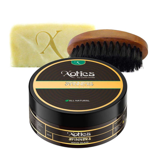 Spinners Wave Check Set – Natural Wave Soap Bar & Hair Glaze for Perfect 360 Waves