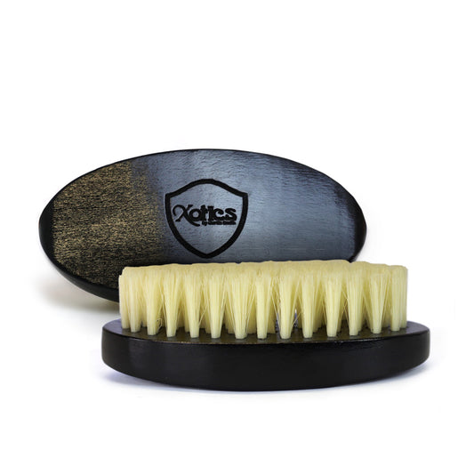 Hair & Beard Brush – Premium Wooden Beard & Hair Brush with Boar Bristles for Detangling & Grooming