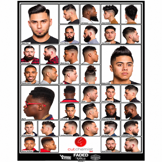 Faded Barbershop Poster. HBT edition 24w x 30h – Add Style to Your Space