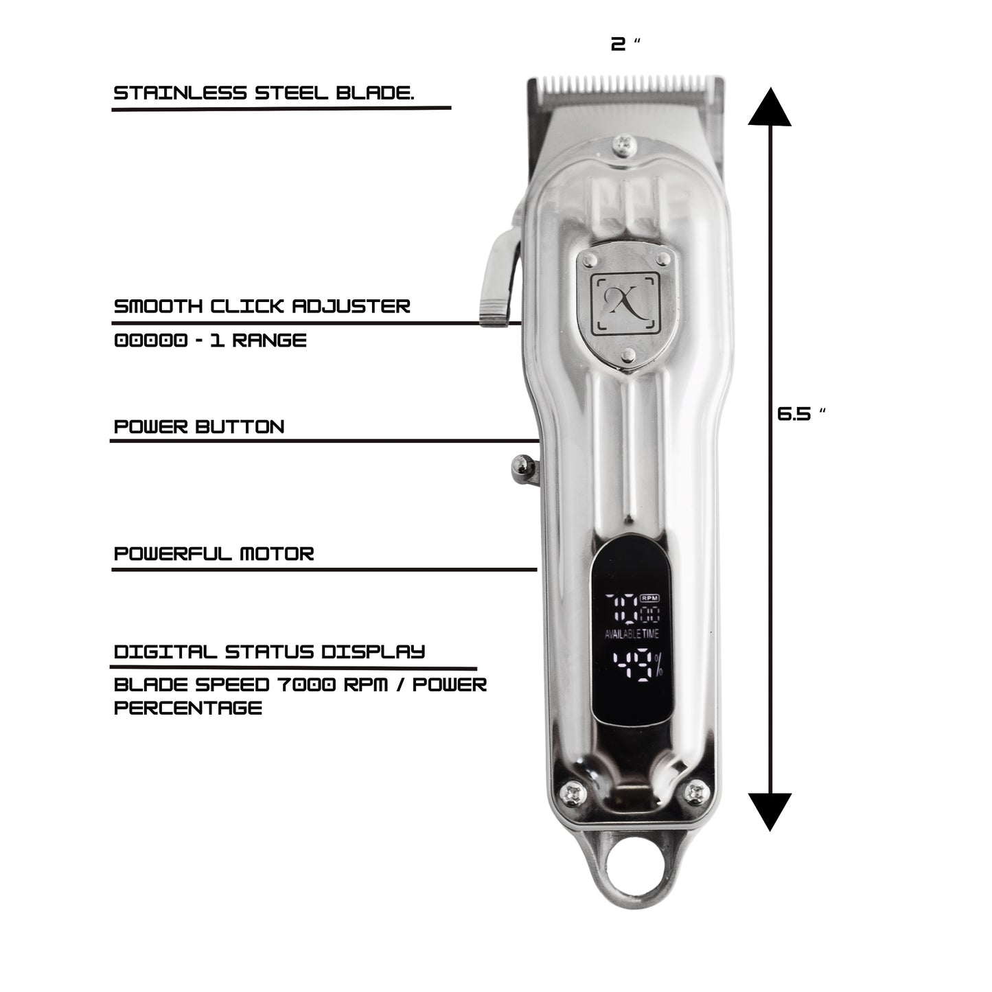 Full Metal Hair Clipper Home/Professional