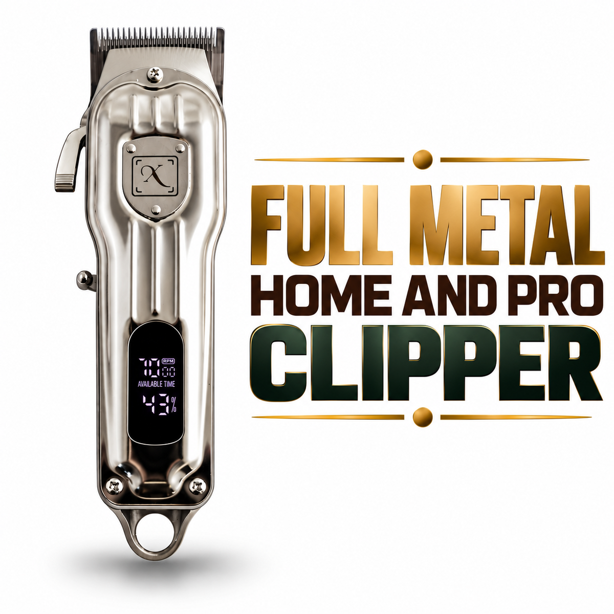 Full Metal Hair Clipper Home/Professional