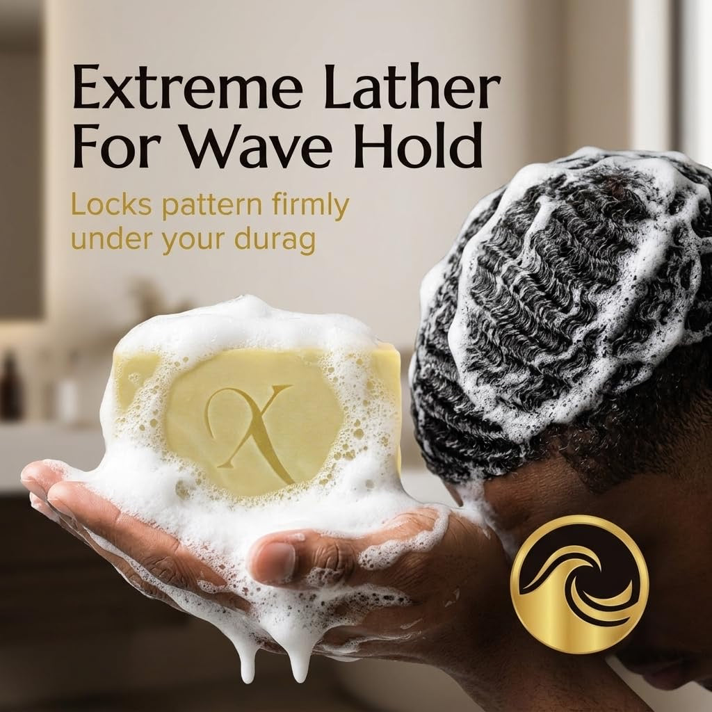 Spinners Natural Wave Soap Bar – Jamaican Castor Oil & 5 oz Bath Soap Bar