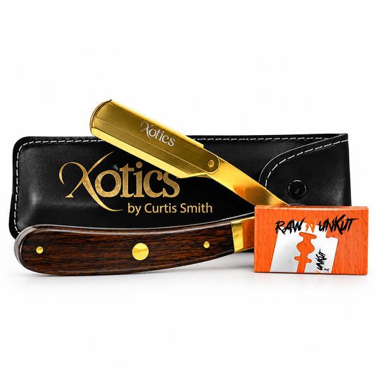 Premium Walnut Straight Razor – Classic Craftsmanship for a Superior Shave