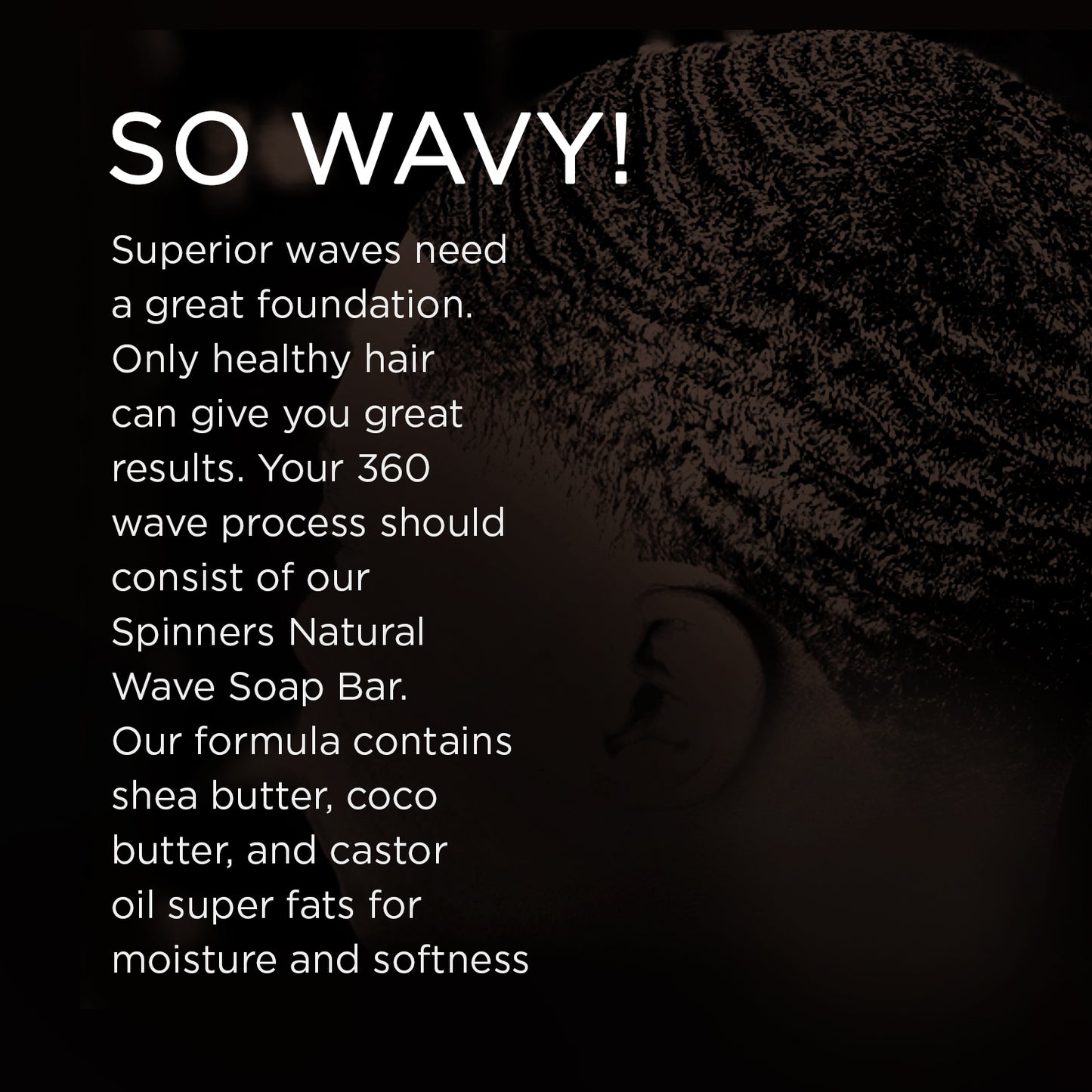 Spinners Natural Wave Soap Bar – Jamaican Castor Oil & 5 oz Bath Soap Bar
